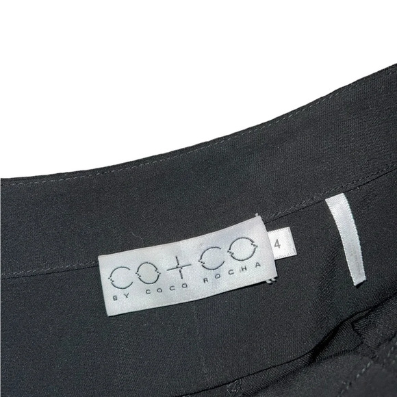 CO + CO BY COCO ROCHA BLACK TROUSERS | Sz 4 - Picture 6 of 9